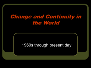 Change and Continuity in the World