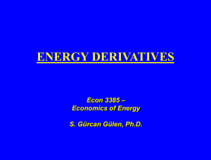 Energy Derivatives