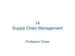 Chapter 14 Supply Chain Management
