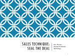 Sales Technique: Seal the Deal