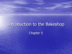 Introduction to the Bakeshop