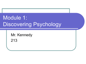 Module 1 psych