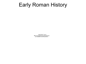 Early Rome - WorldHistoryatYHS