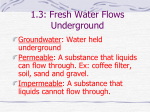 1.3: Fresh Water Flows Underground