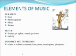 2. Elements of Music - Expectations