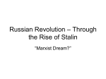 Russian Revolution – Through the Rise of Stalin