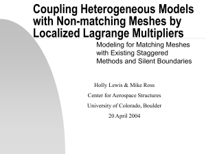 Lagrange Multiplier Frames - University of Colorado Boulder