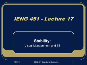 IENG 451 Lecture 17: Stability