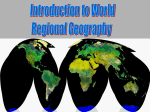 Lecture - Introduction to World Regions
