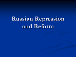 Russian Repression and Reform