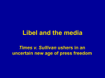 Libel and the media