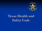 Texas Health and Safety Cod