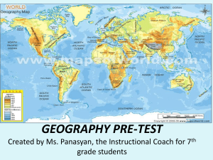geography pre-test