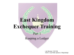 East Kingdom Exchequer Training