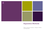 Separation Methods