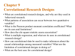 Chapter 9 Correlational Research Designs