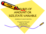 measures of amount or size