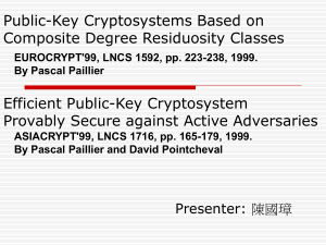 TAKA_10v1_public-key cryptosystems bsed on CR