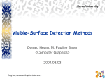 Visible-Surface Detection Methods