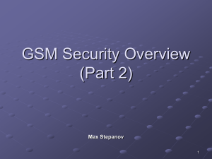 GSM Security - CS HUJI Home Page