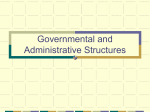 Governmental and Administrative Structures