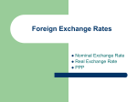 Foreign Exchange Rates I