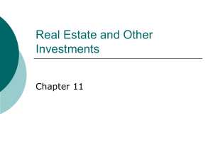 Real Estate and Other Investments