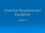 Chemical Reactions and Equations