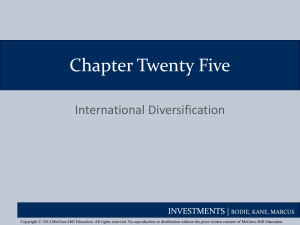 Chapter 25 International Diversification