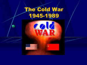 The Cold War 1945-1989