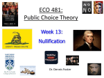 ECO 481 - Public Choice