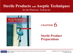 Chapter 6 Sterile Product Preparations