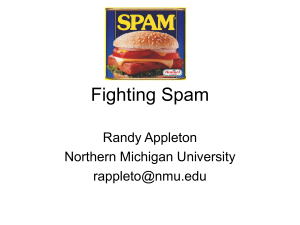 Fighting Spam - Northern Michigan University
