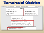 Thermochemistry Calculations