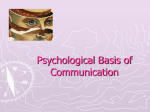 Psychological Basis of Communication