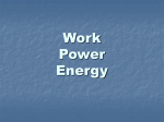 Work and energy
