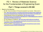 L-5: Thermodynamics of Mixtures (Chapter 7)