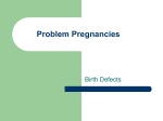 Problem Pregnancies
