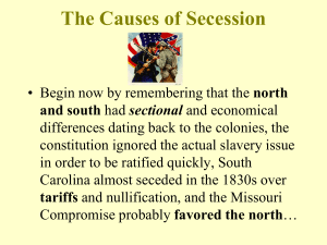 The Causes of Secession