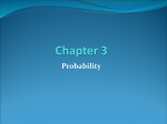 probability of an event