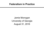 federalism - SPIA UGA - University of Georgia