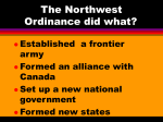 The Northwest Ordinance did what?