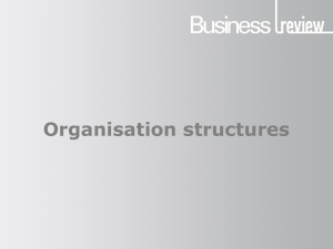 Organisation structures