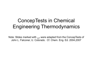 ConcepTests in Thermodynamics