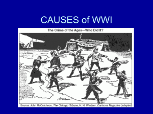 Causes of WWI