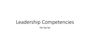 Leadership Competencies - Campbell County Schools