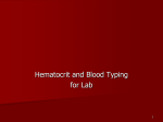 Blood Typing, Hct