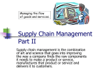 Supply Chain Management Part II