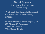 Mongols Africa Aztec