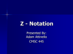 Z - Notation